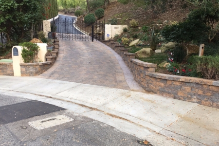 CPF Custom Driveway and Stone Walls in Agoura Hills