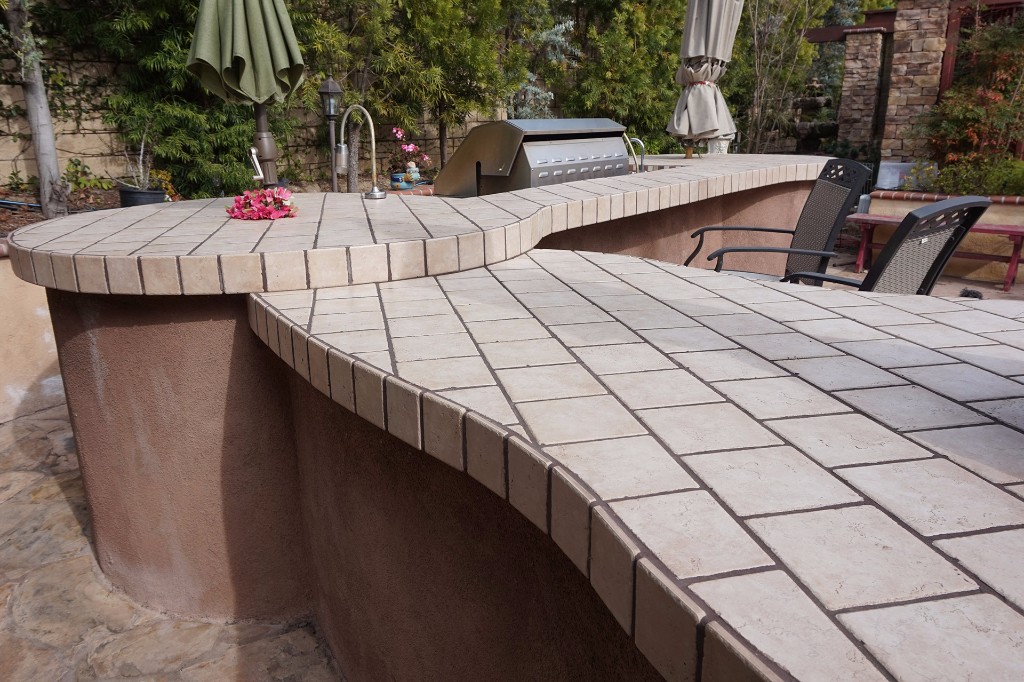Dos Vientos Newbury Park custom outdoor BBQ kitchen back view
