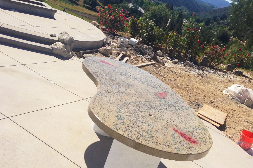 Outdoor Concrete Countertop Progress Shot 2 Outdoor Concrete Countertop Progress Shot 2