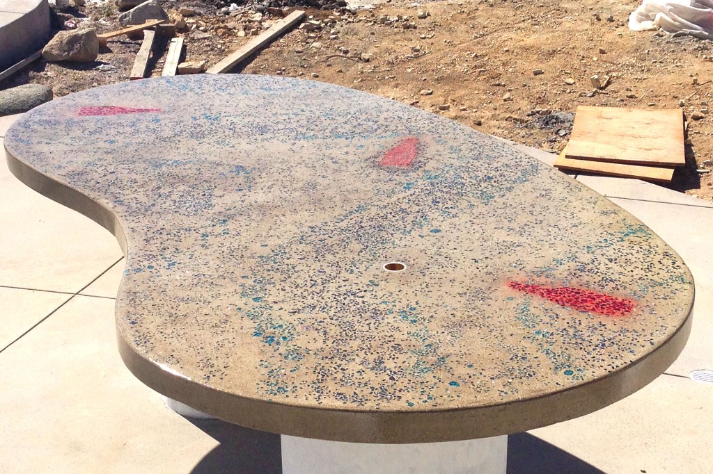 Outdoor Concrete Countertop Progress Shot Outdoor Concrete Countertop Progress Shot