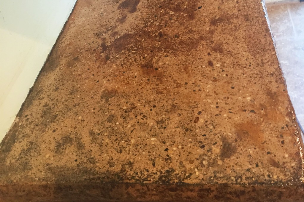Concrete Kitchen Counter Closeup Concrete Kitchen Counter Closeup