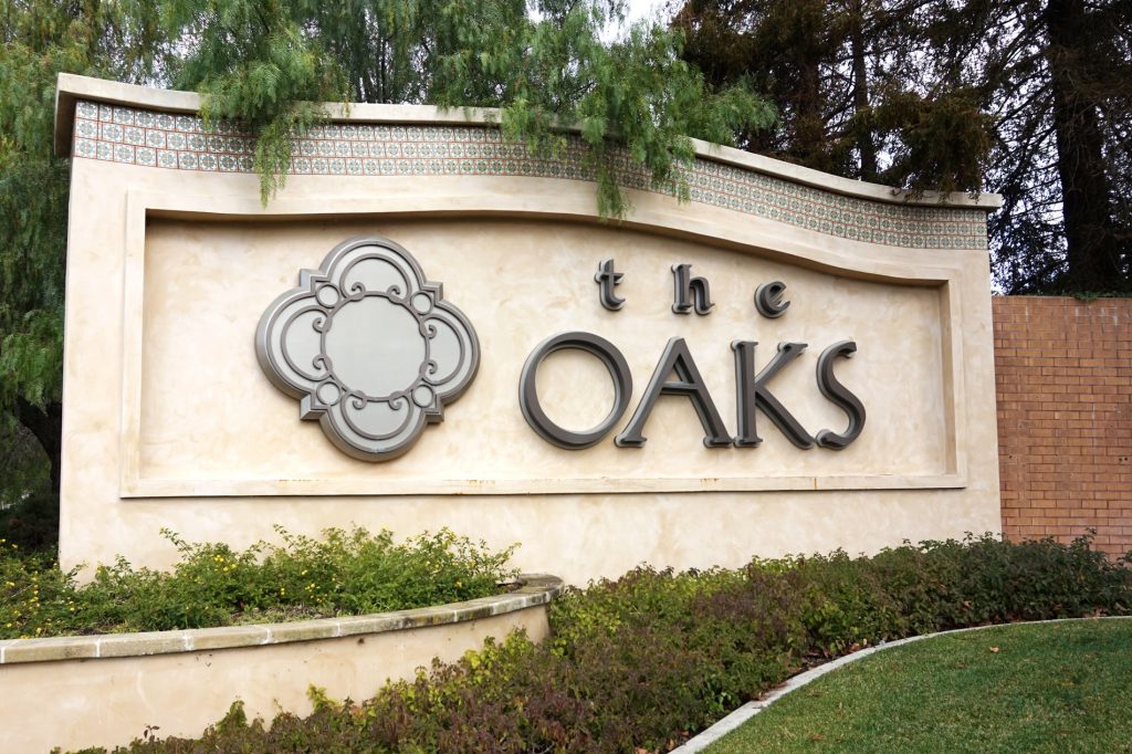 Oaks Mall Custom Concrete Sign Oaks mall custom concrete sign