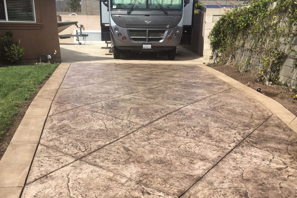 Beautiful Stamped Concrete Driveway Beautiful Stamped Concrete Driveway